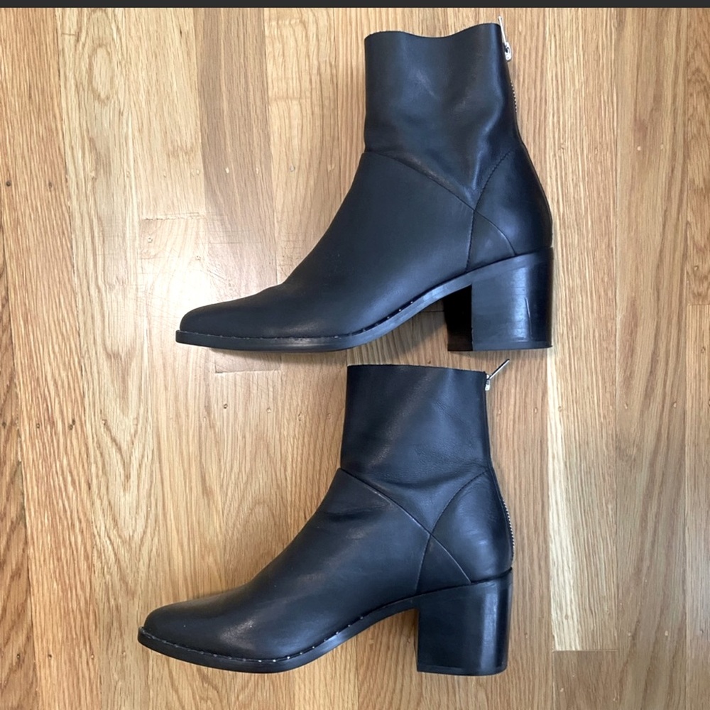 Treasure & Bond Farrah Black Leather Boots